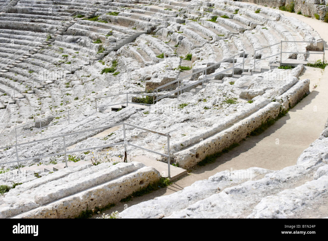 Griechische Theater Neapolis archäologische Bereich Siracusa Sizilien Italien Stockfoto