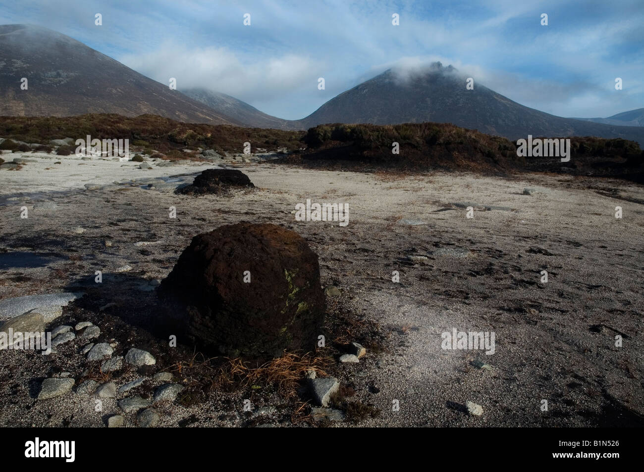 Mourne Mountains Schönheit Stockfoto