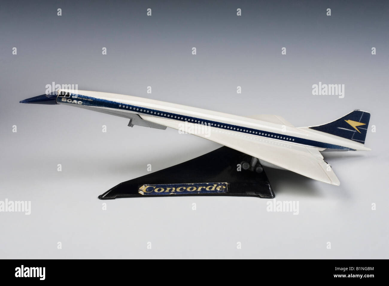 1969-Corgi-Concorde Modellnummer 650 in B.O.A.C. Livree Stockfoto