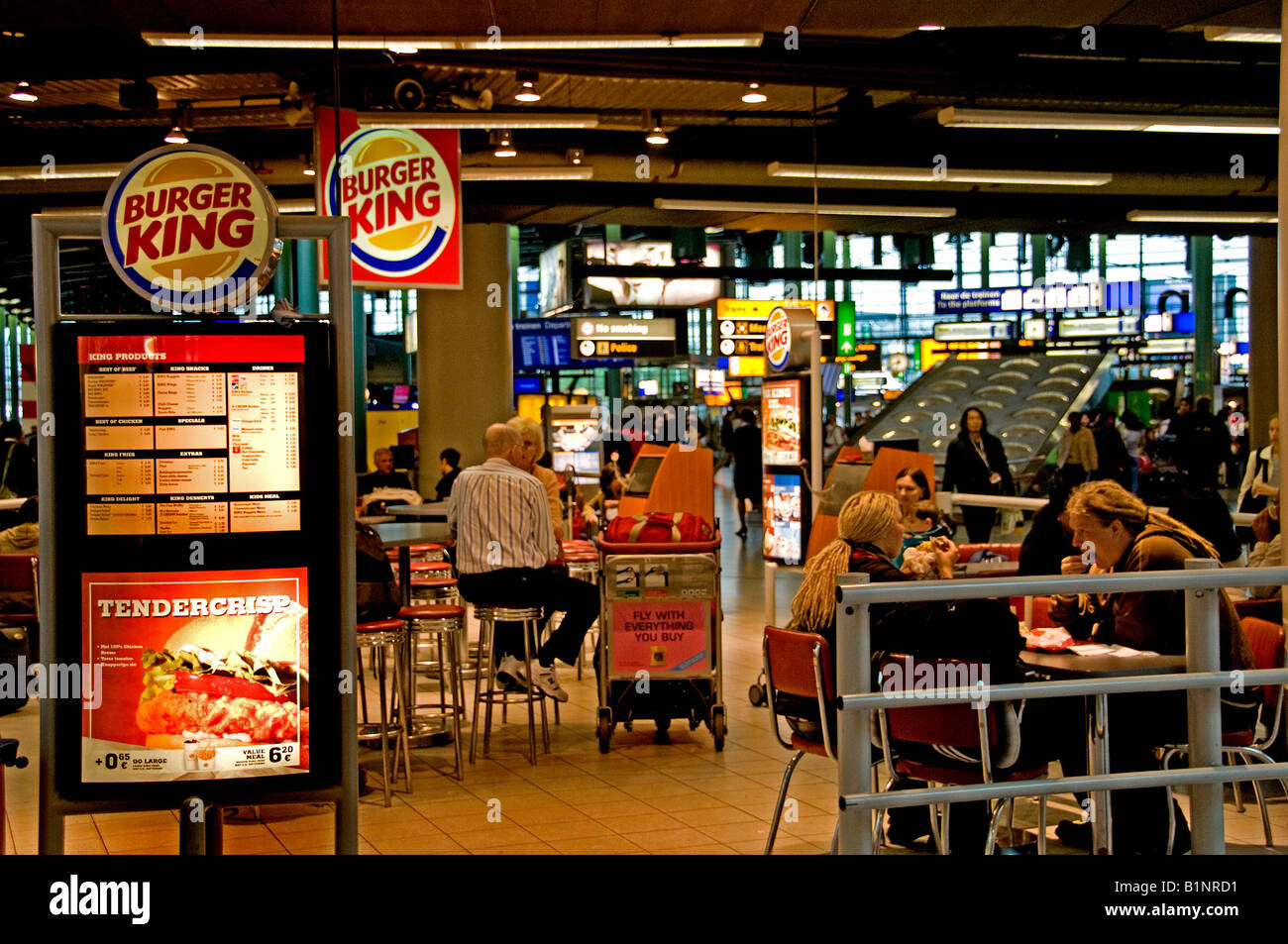 Schiphol Flughafen Flugzeug Amsterdam Niederlande Holland Stockfoto