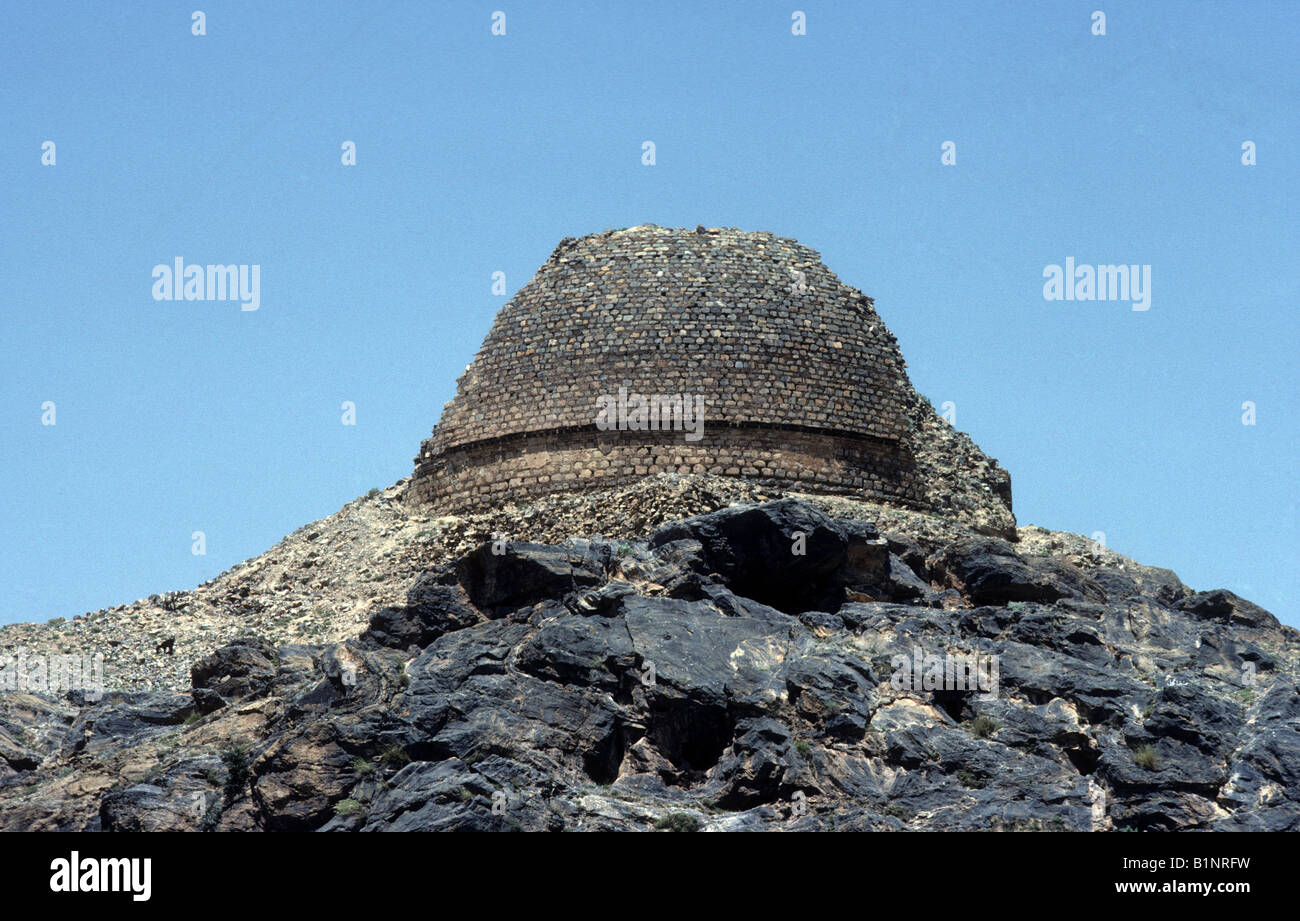 Buddhistische Stupa auf dem Khyber Pass Pakistan Afghanistan Asien indischer Subkontinent Stockfoto
