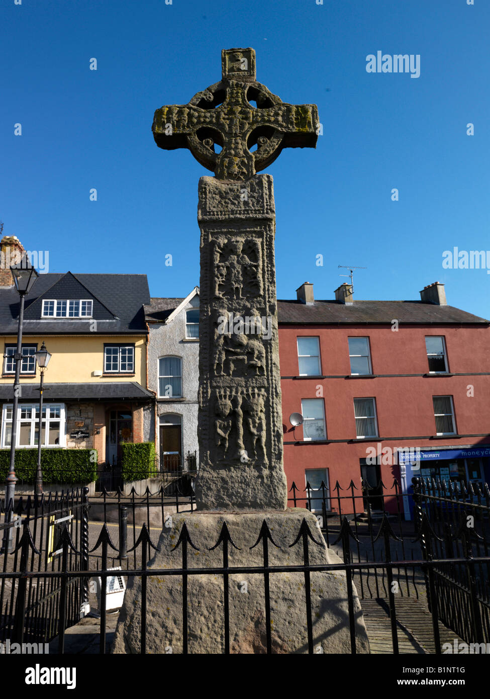 Hohes Kreuz-Klone Monaghan, Irland Stockfoto