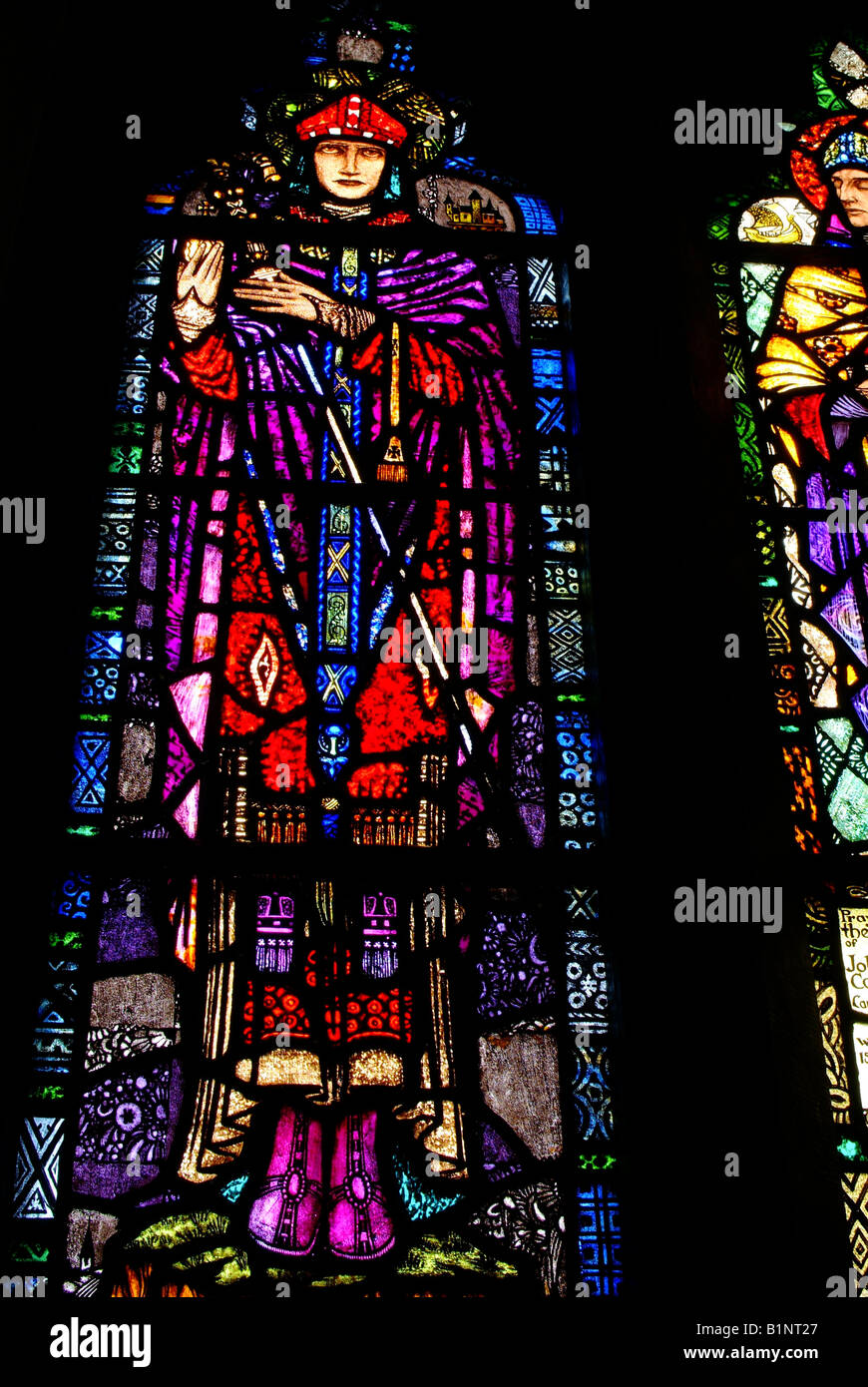 Harry Clarke Stained Glass Windows St. Josephs Kirche Carrickmacross Monaghan Stockfoto