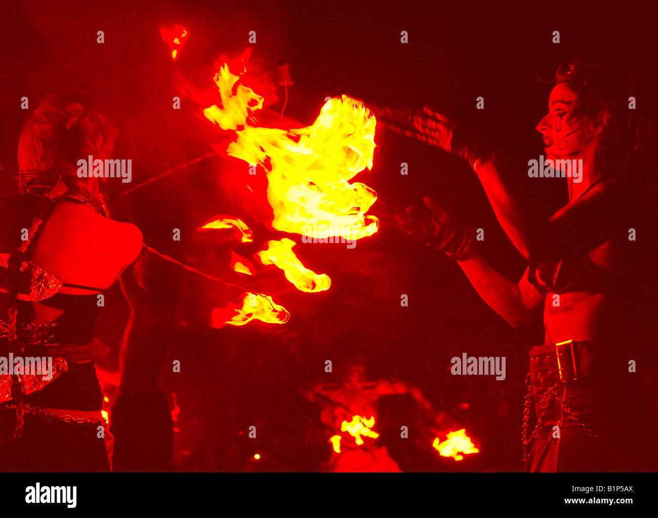 Entsprungen Feuerfestival Edinburgh Stockfoto