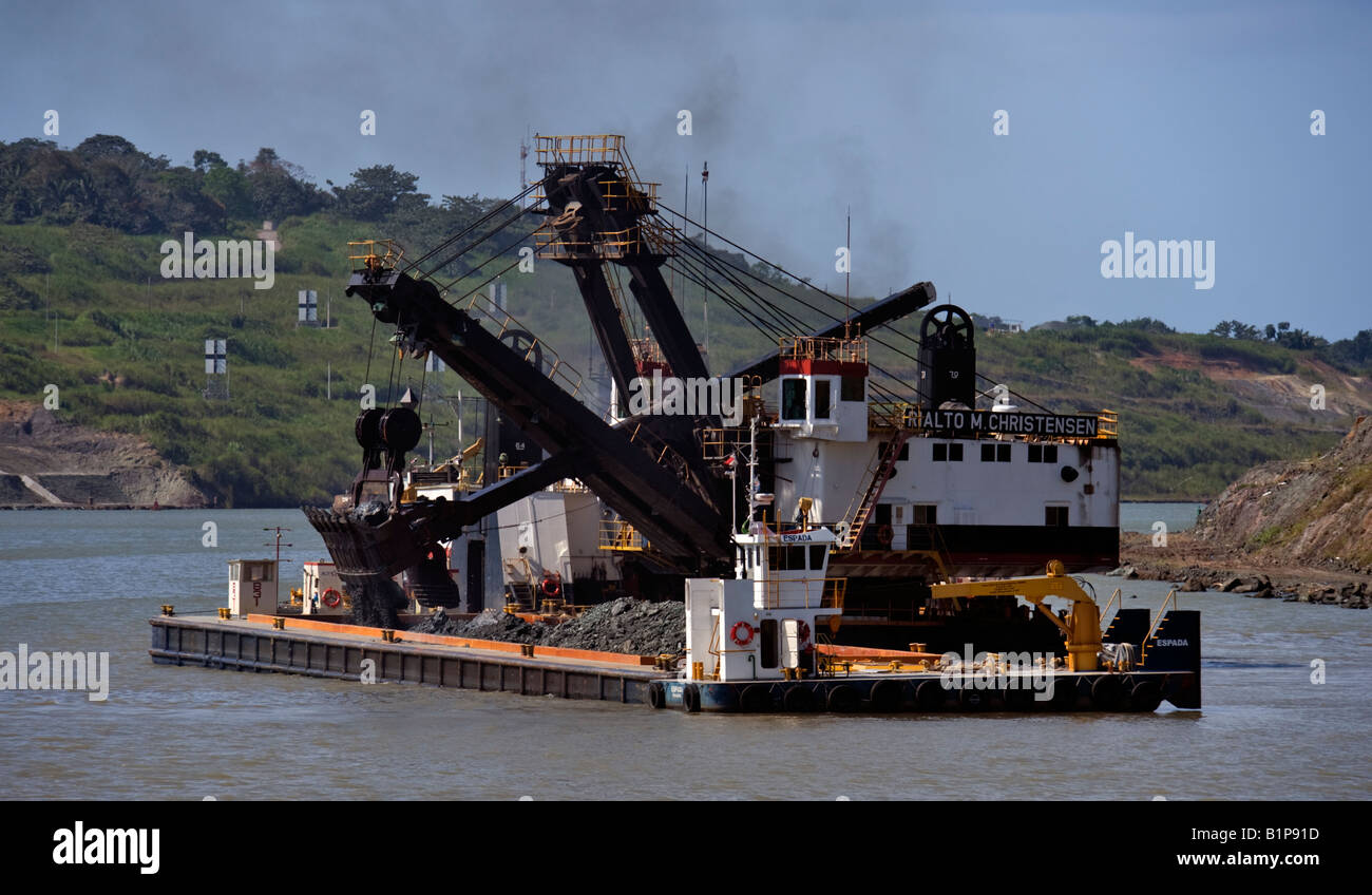 "Die Welt Rekord hält Dipper Dredge, weitet sich der Rialto M. Christensen der Cuelbra Schnitt." Stockfoto