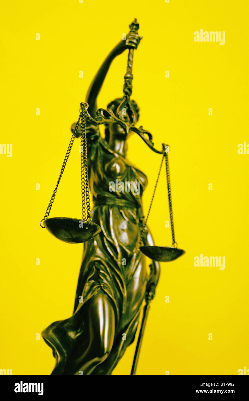 Gerechtigkeit Justitia Stockfoto