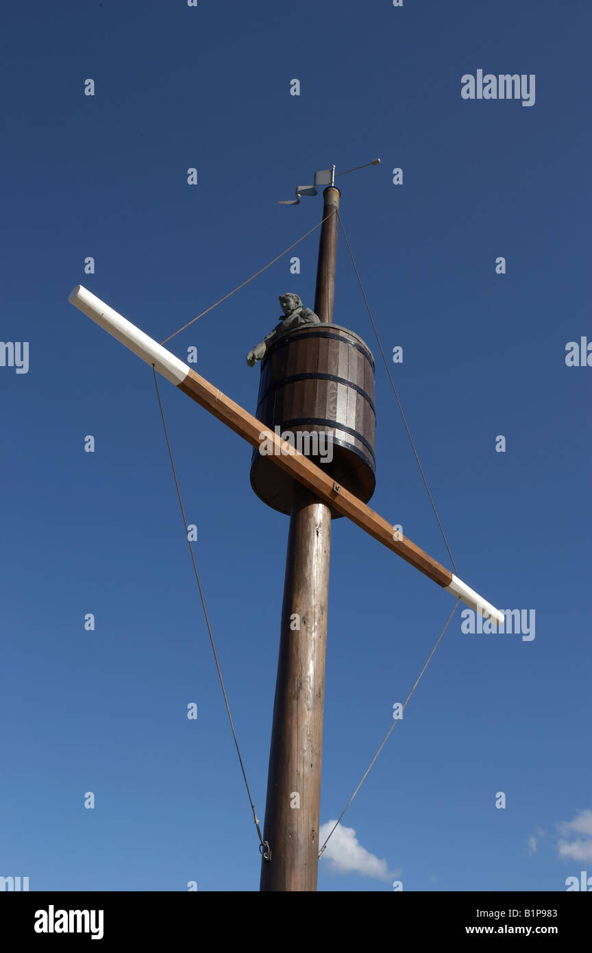 WHITBY SCORESBY MEMORIAL SOMMER VEREINIGTES KÖNIGREICH UK Stockfoto