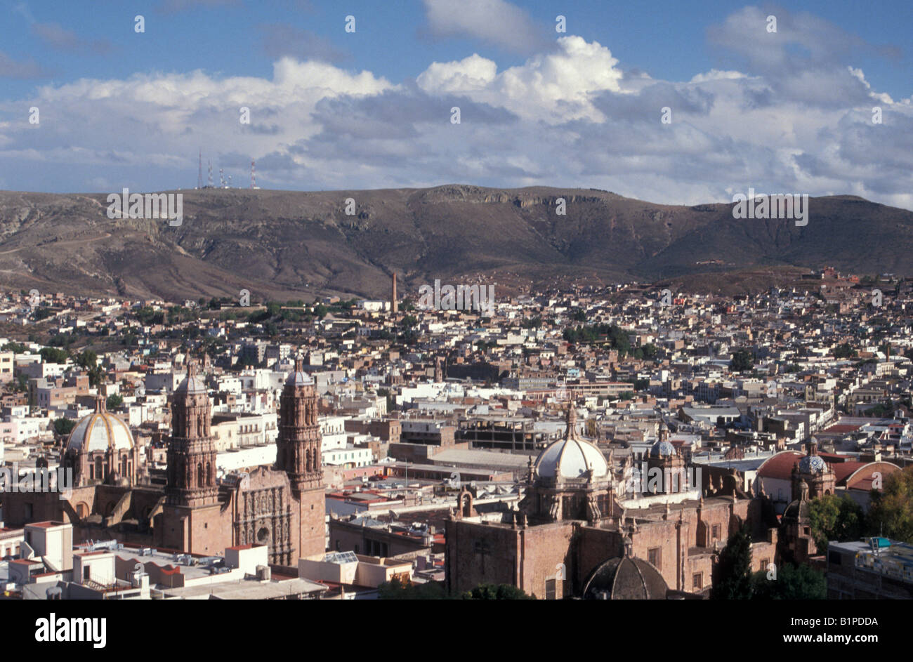 Die Skyline der Stadt von Zacatecas, Mexiko Stockfoto