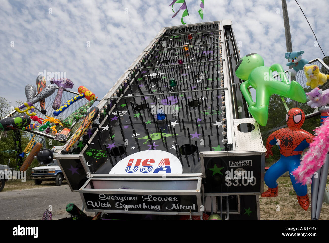 Weltweit höchste Flipper an der jährlichen Carrabelle Riverfront Festival Carrabelle Florida Stockfoto