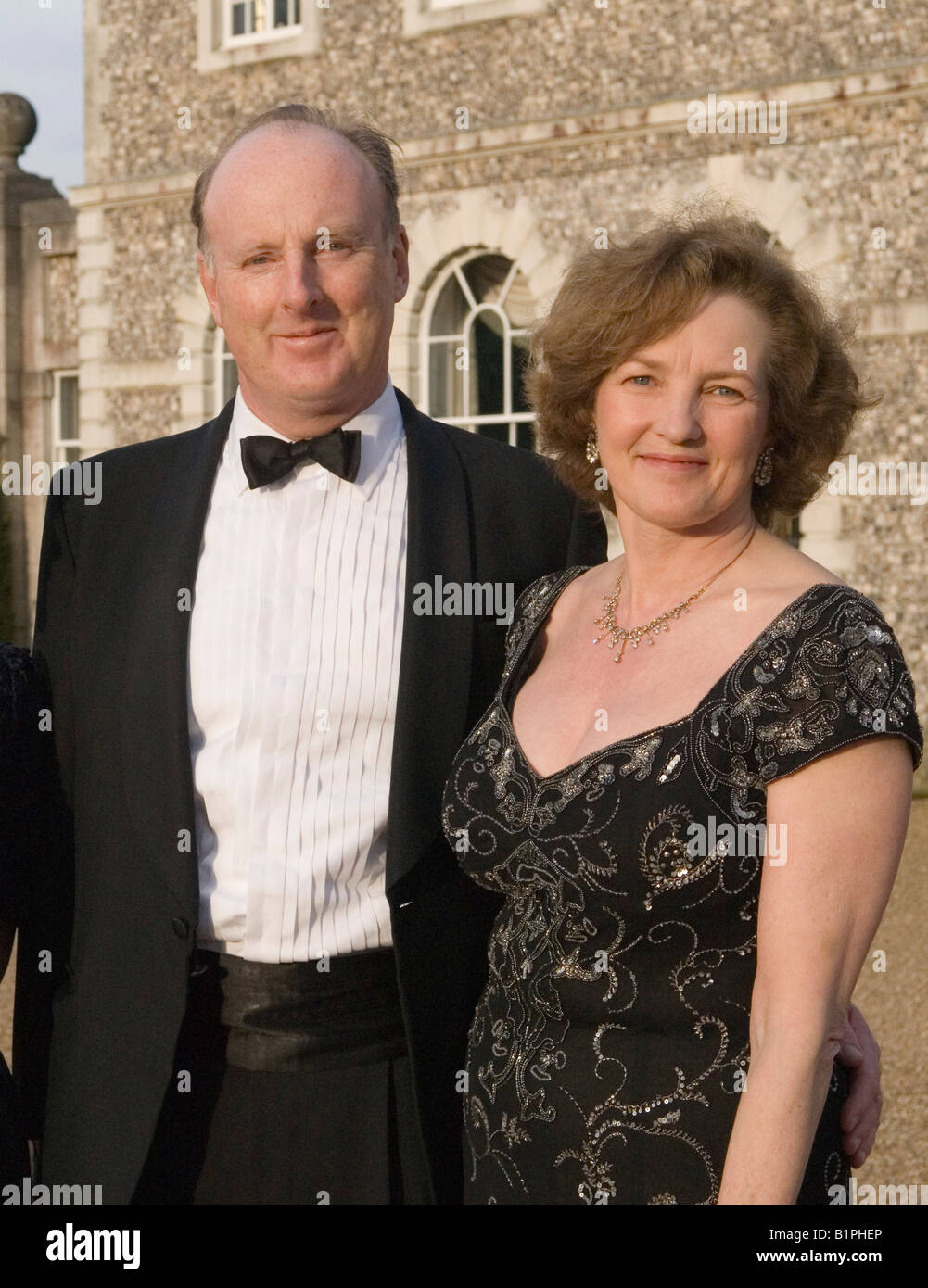 Quentin Gerard Carew Wallop, 10. Earl of Portsmouth, und seine Frau Annabel Fergusson, die Gräfin von Portsmouth. Hampshire UK 2008 2000s HOMER SYKES Stockfoto