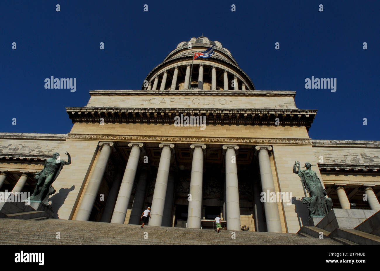 Das Capitolo Gebäude, Sitz der kubanischen Regierung in Havanna, nach dem Vorbild des weißen Hauses in Washington, D.C. Stockfoto