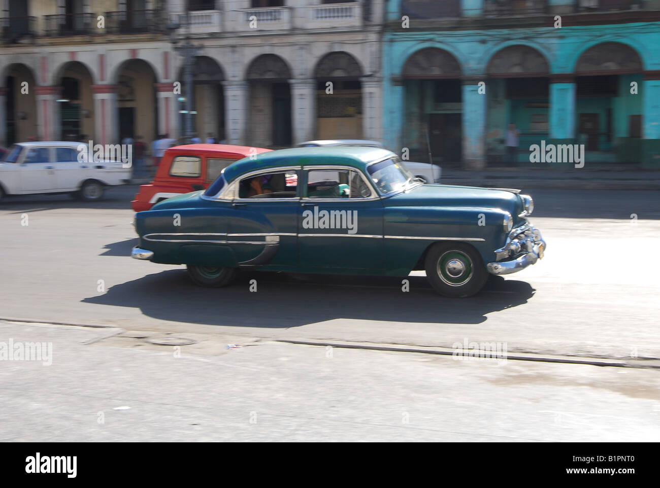 1950er Jahre Classic American Auto Cruises durch Alt-Havanna-Kuba Stockfoto