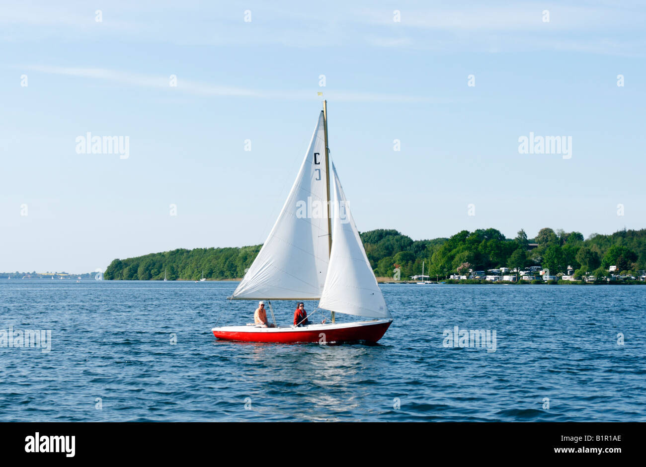 Segeln auf dem Ratzeburger See Stockfoto