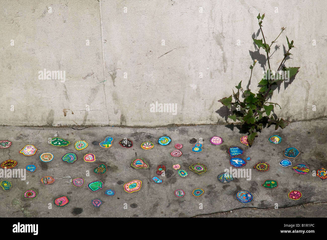 Street Art - Kaugummi Artwork Von Künstler Ben Wilson Stockfotografie -  Alamy