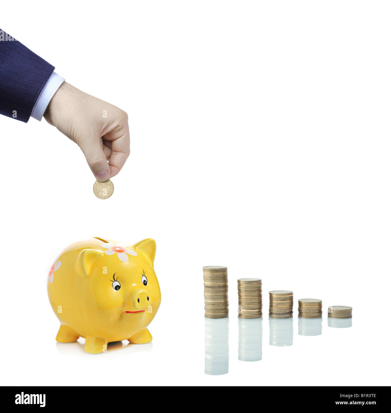 Sparen Sie Geld für regnerische Tage Stockfoto