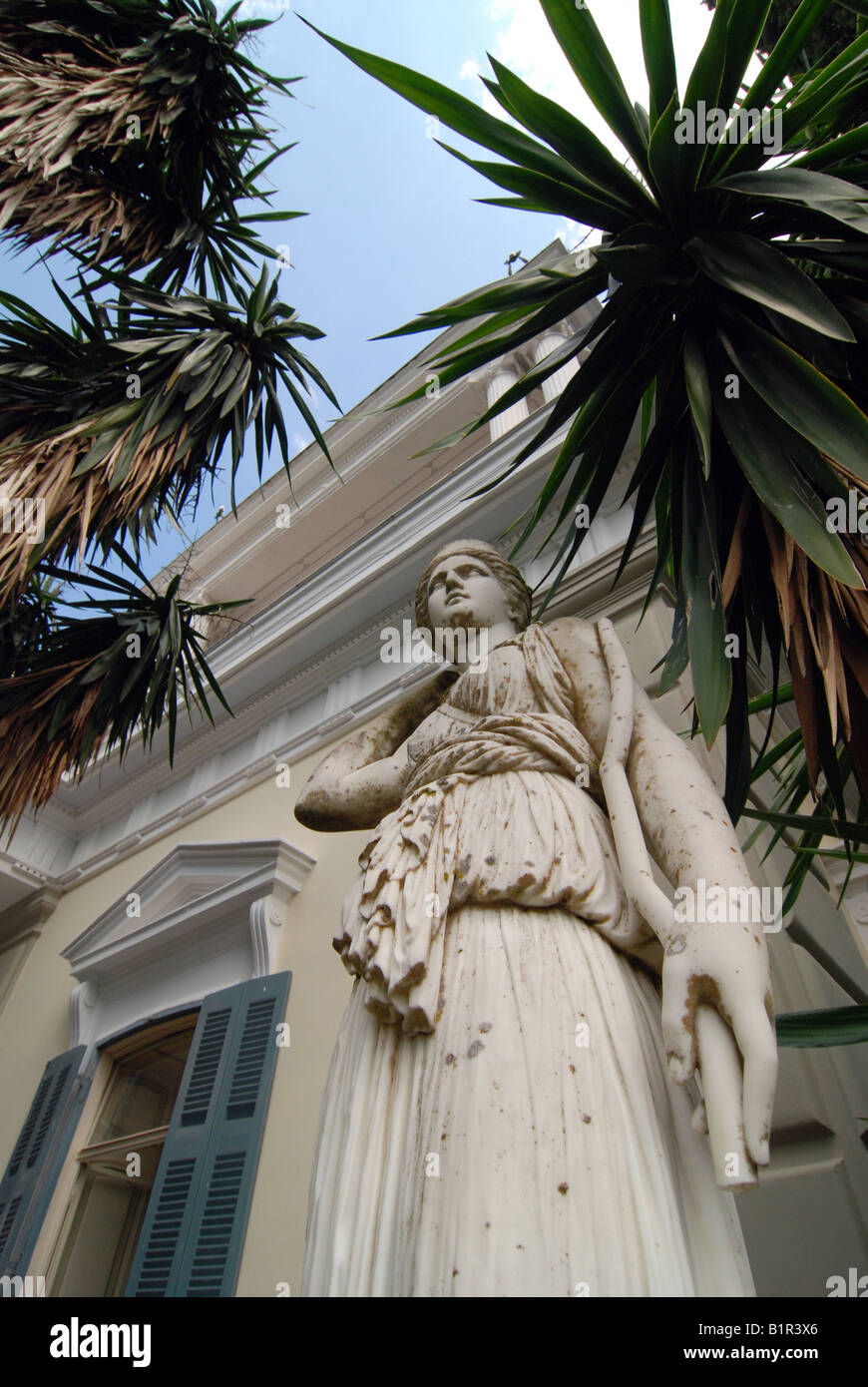 Kaiserin Elisabeth Amalie Eugenie (auch bekannt als "Sissi" oder "Sisi") Palast genannt Achilleon in Gastouri auf der griechischen Insel Korfu Stockfoto