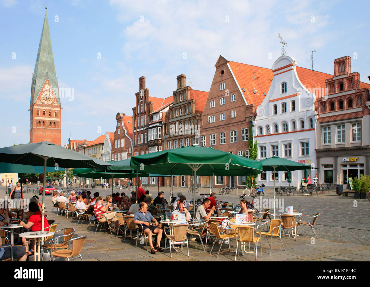 Platz Am Sande in Lüneburg in Norddeutschland Stockfoto