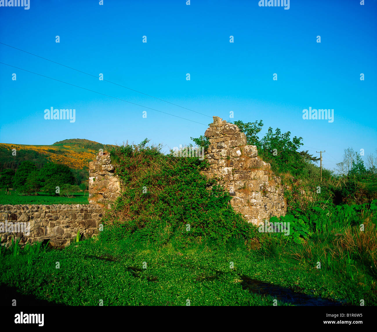 Fore Dorf, Co. Westmeath, Irland, Fore Abtei Ruine Stockfoto