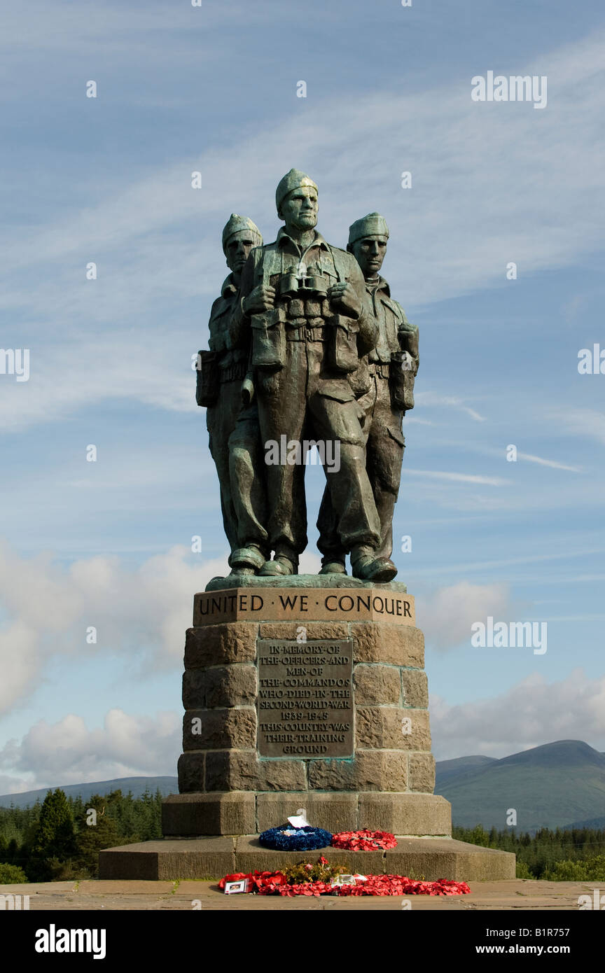 Commando Memorial, Highlands, Schottland Stockfoto