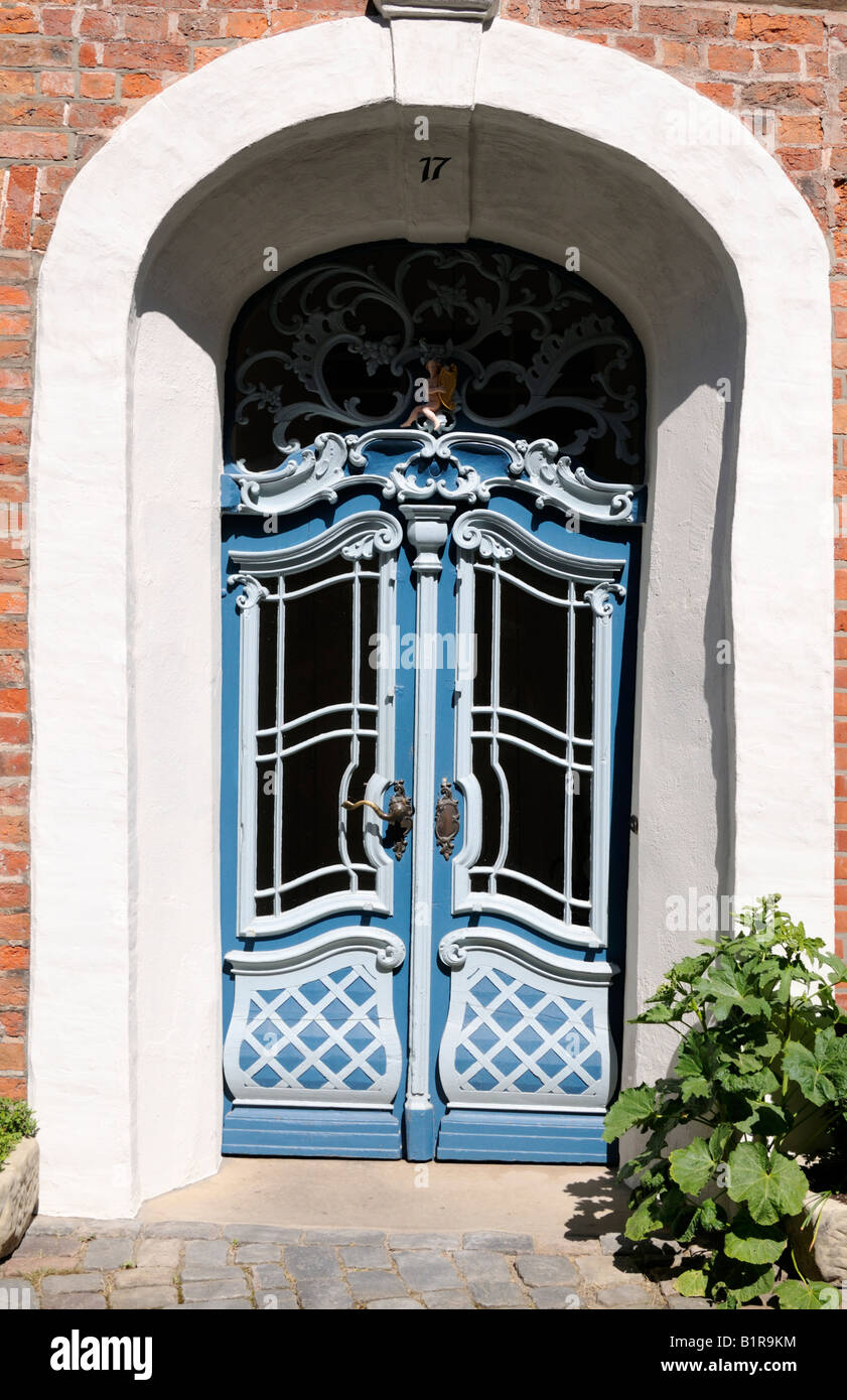 Schöner Eingang Eines Malgrat in Lüneburg Deutschland schönen Eingang eines Hauses in Lüneburg Deutschland Stockfoto