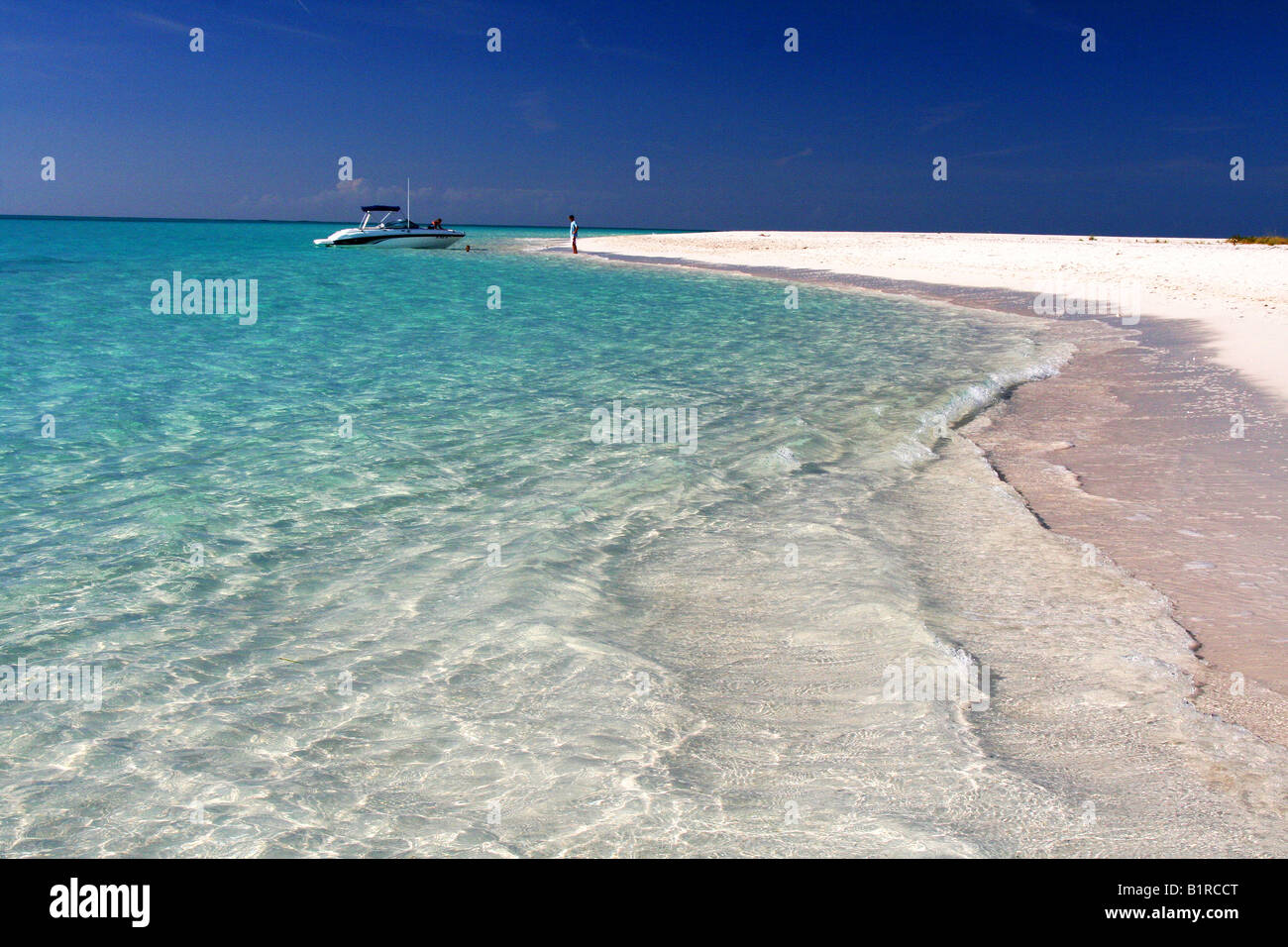 einsamen Strand in Turks- und Caicosinseln Stockfoto