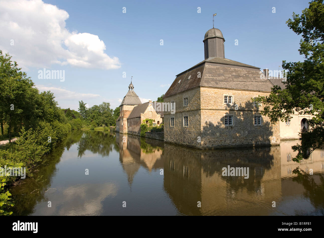 Westerwinkel Moated Schloß, barocker Garten mit Park, Ascheberg
