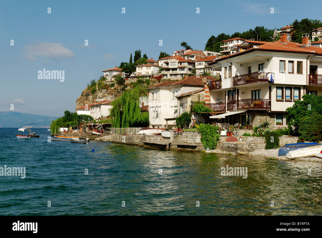 Ohrid am Ohridsee, UNESCO World Heritage Site, Mazedonien, ehemalige jugoslawische Republik Mazedonien, ehemalige jugoslawische Republik Mazedonien, Europa Stockfoto