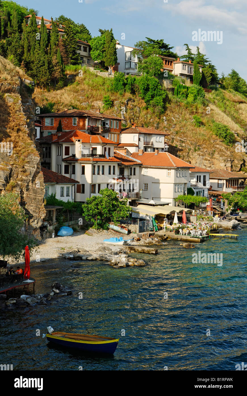 Kaneo am Ohridsee, UNESCO World Heritage Site, Mazedonien, ehemalige jugoslawische Republik Mazedonien, ehemalige jugoslawische Republik Mazedonien, Europa Stockfoto