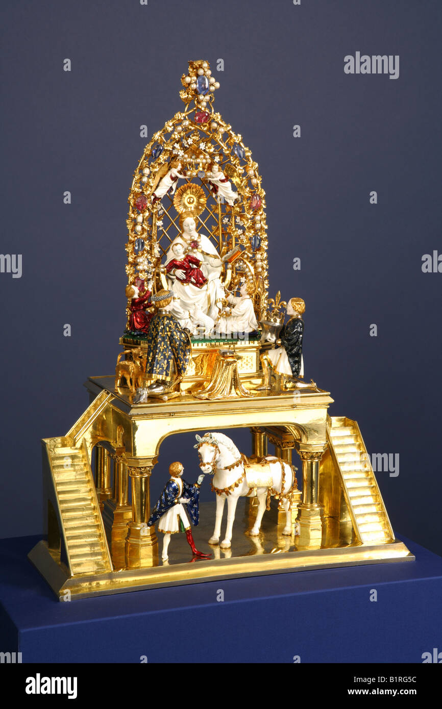 Goldenes Roessl, königlichen französischen Kunstwerk aus dem 1400, Altötting, Upper Bavaria, Bavaria, Germany, Europa Stockfoto