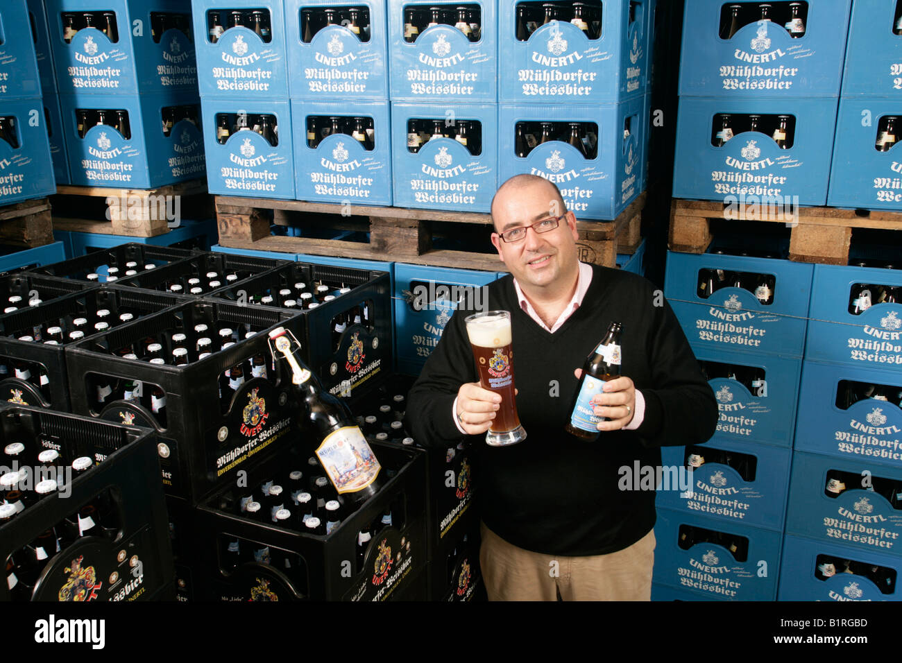Master Brewer Unertl in der BioBierBrauerei, Muehldorf bin Inn