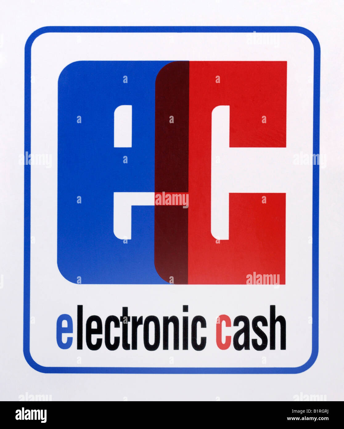 Emblem, EG, electronic-cash Stockfoto