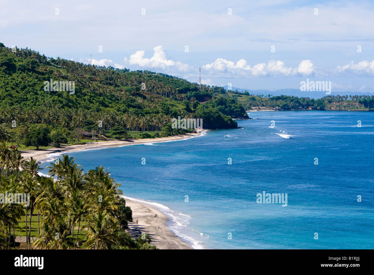 Abgelegenen Bucht in der Nähe von Senggigi Lombok Insel kleinen Sunda-Inseln, Indonesien, Asien Stockfoto