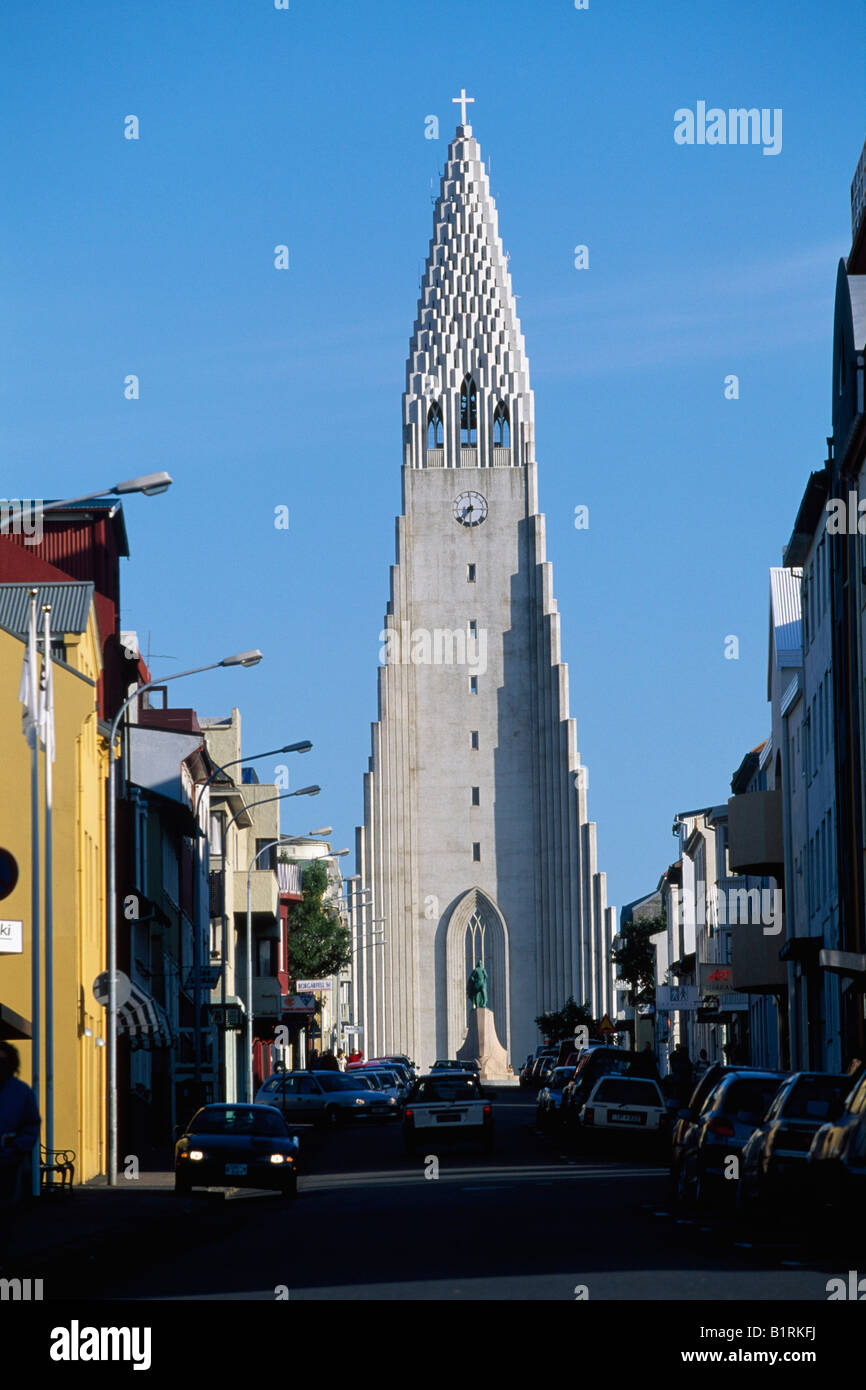 Halgrims Kirche, Reykjavik, Island Stockfoto