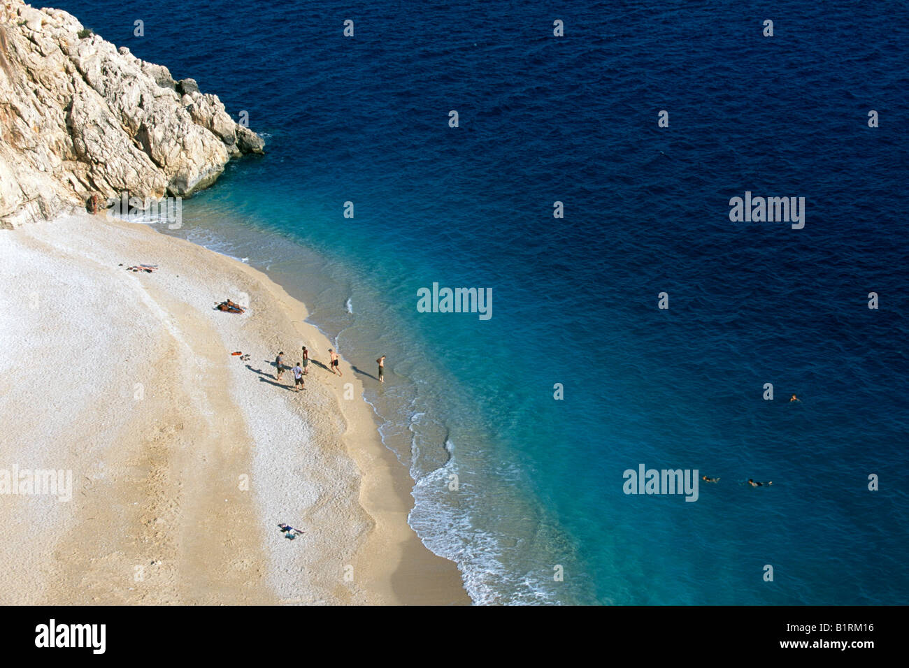 Strand von Kaputas, Kas, türkische Riviera, Türkei Stockfoto