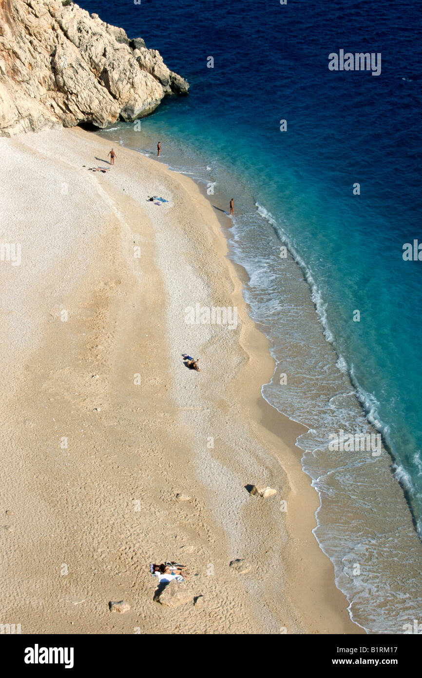 Strand von Kaputas, Kas, türkische Riviera, Türkei Stockfoto