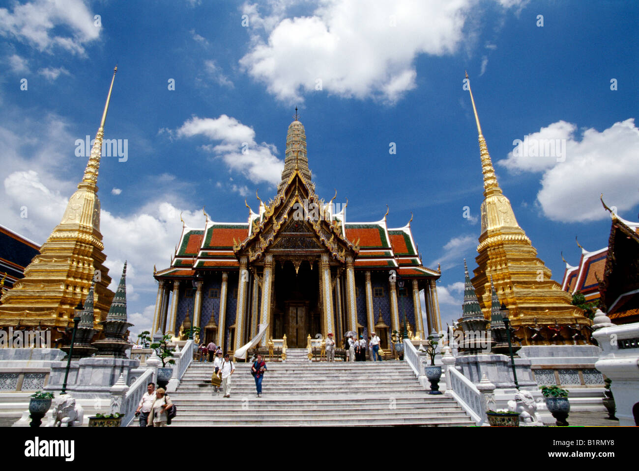 Königspalast, Wat Phra Keo, Bangkok, Thailand Stockfoto