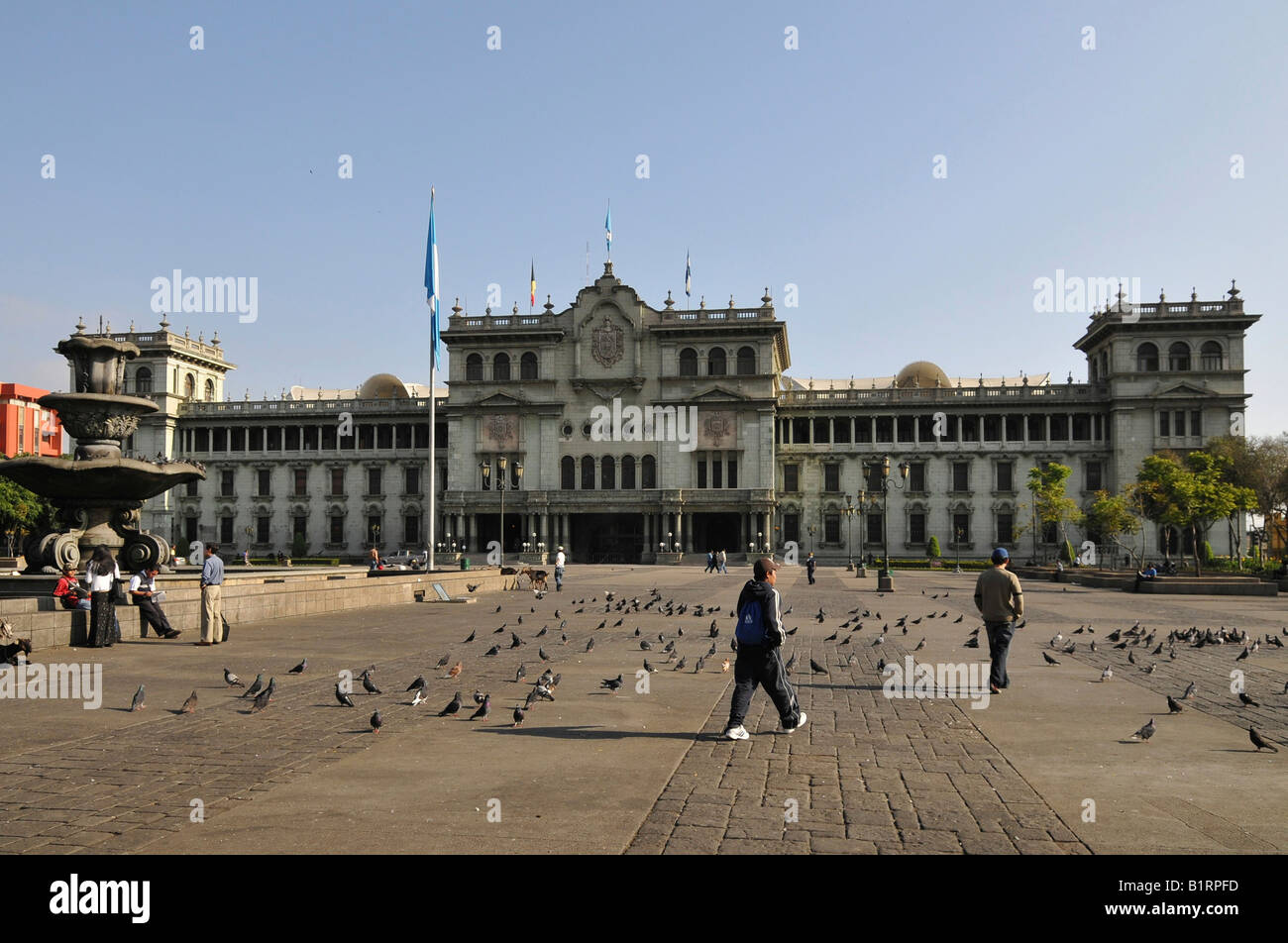 Nationalpalast, Parque Central, Guatemala-Stadt, Guatemala, Mittelamerika Stockfoto