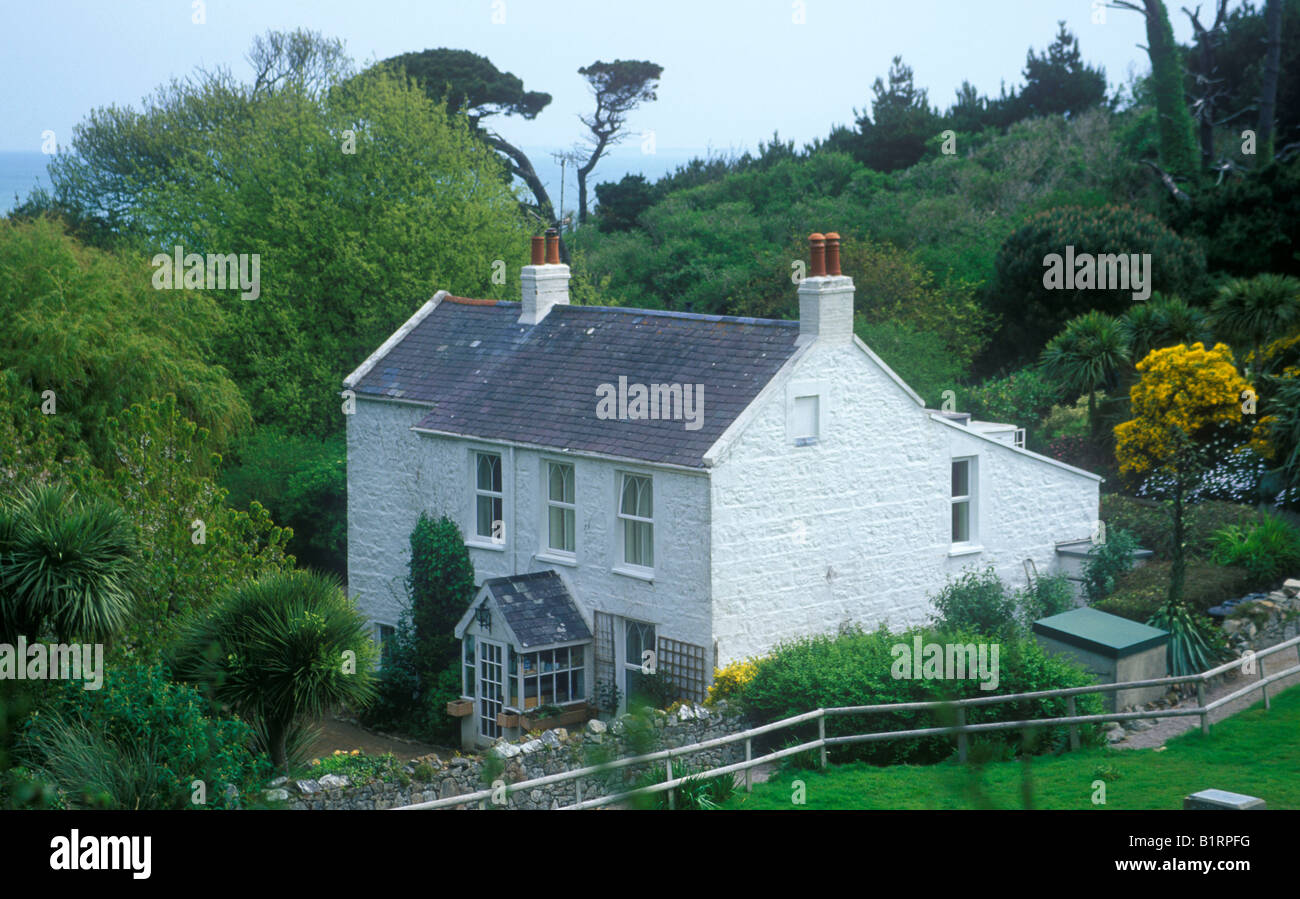 Belvoir Haus auf Herm Island Stockfoto