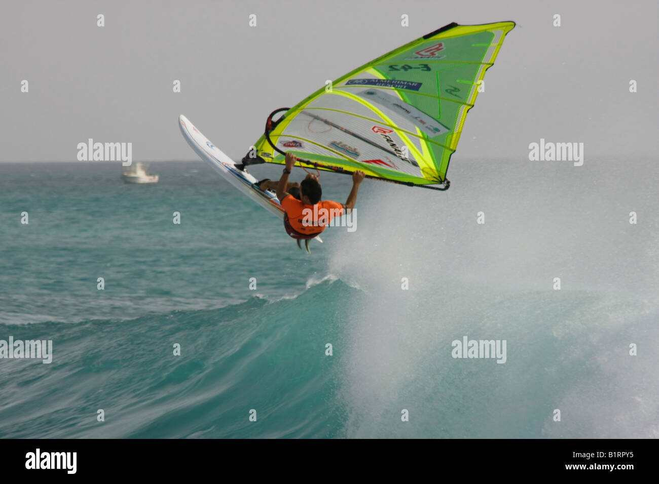Windsurfer bei der 2008 World Cup, Insel Sal, Kapverden, Südafrika Stockfoto