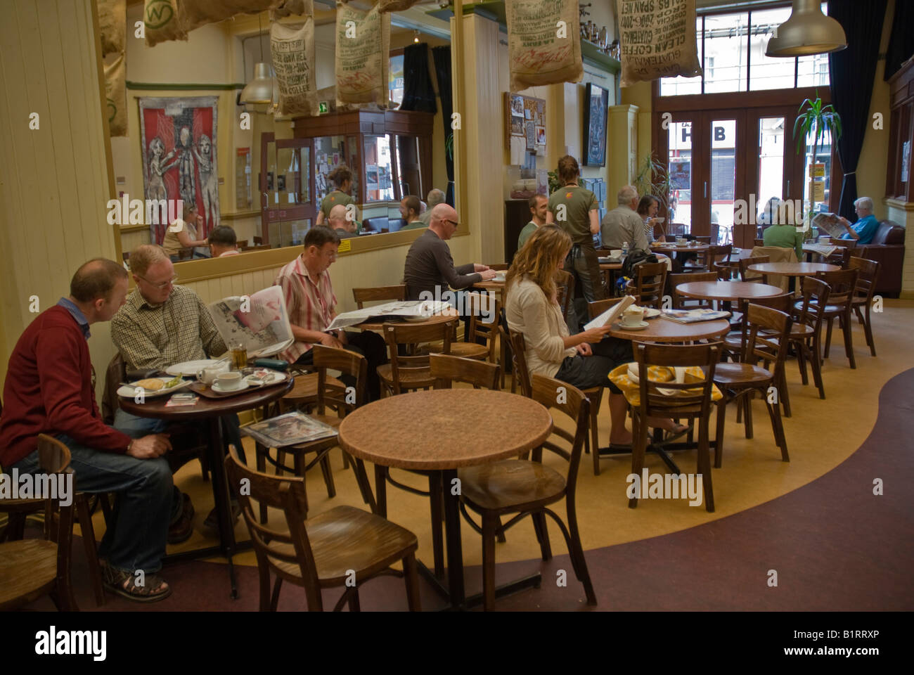 Das Red Roaster Café in Kemp Stadt Brighton. Stockfoto