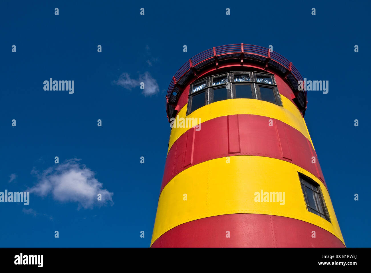 Leuchtturm, Pilsum, Krummhoern, Ostfriesland, Niedersachsen, Deutschland, Europa Stockfoto