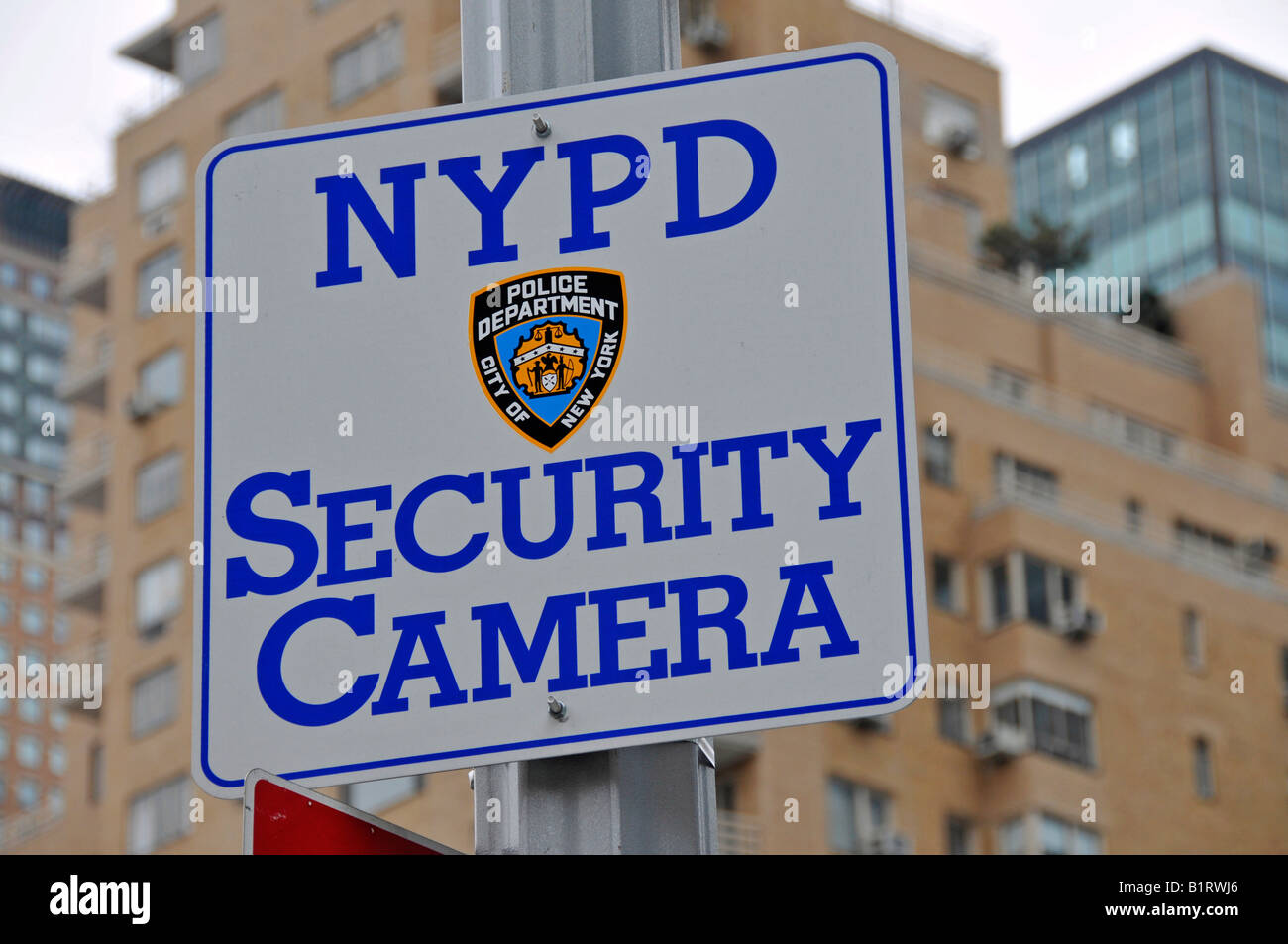 New York City Police Department, NYPD, Überwachung Kamera, Manhattan, New York City, USA Stockfoto