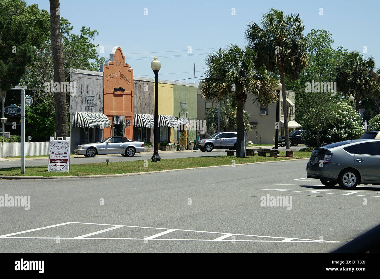 Einkaufen in St. Mary's Georgia - French Quarter Stockfoto