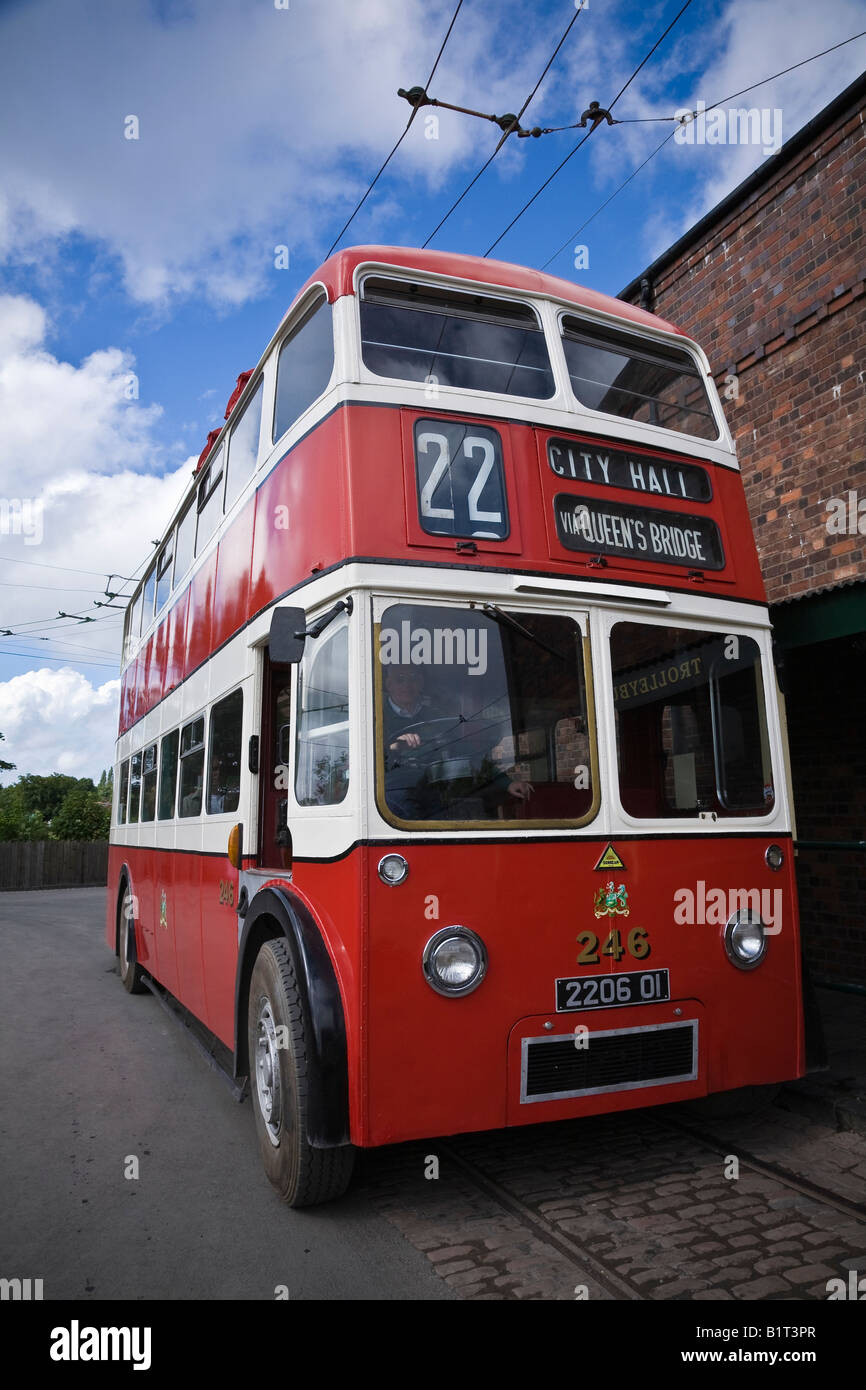 Obus im Black Country Living Museum, Dudley, West Midlands Stockfoto