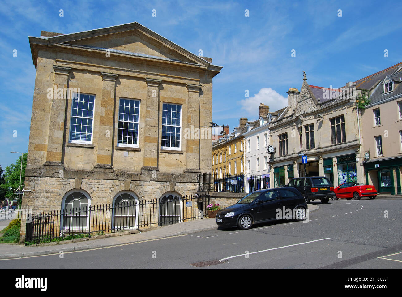 Rathaus, Hauptstraße, Chipping Norton, Oxfordshire, England, Vereinigtes Königreich Stockfoto