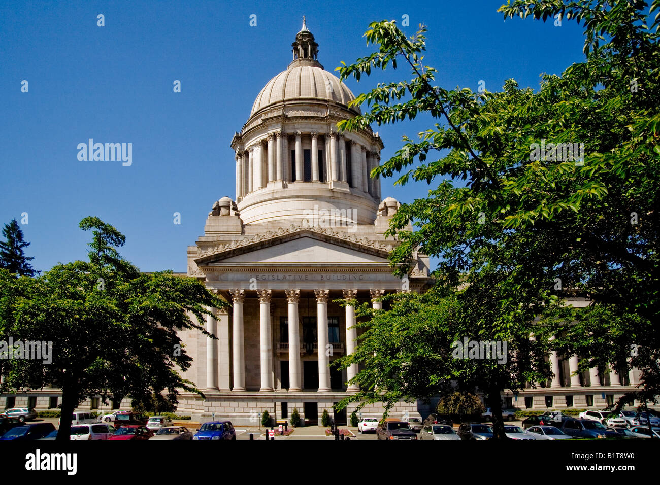 Washington State s Legislative Building in der Stadt Olympia wurde von den Architekten Walter Wilder und Harry White 1928 entworfen. Stockfoto
