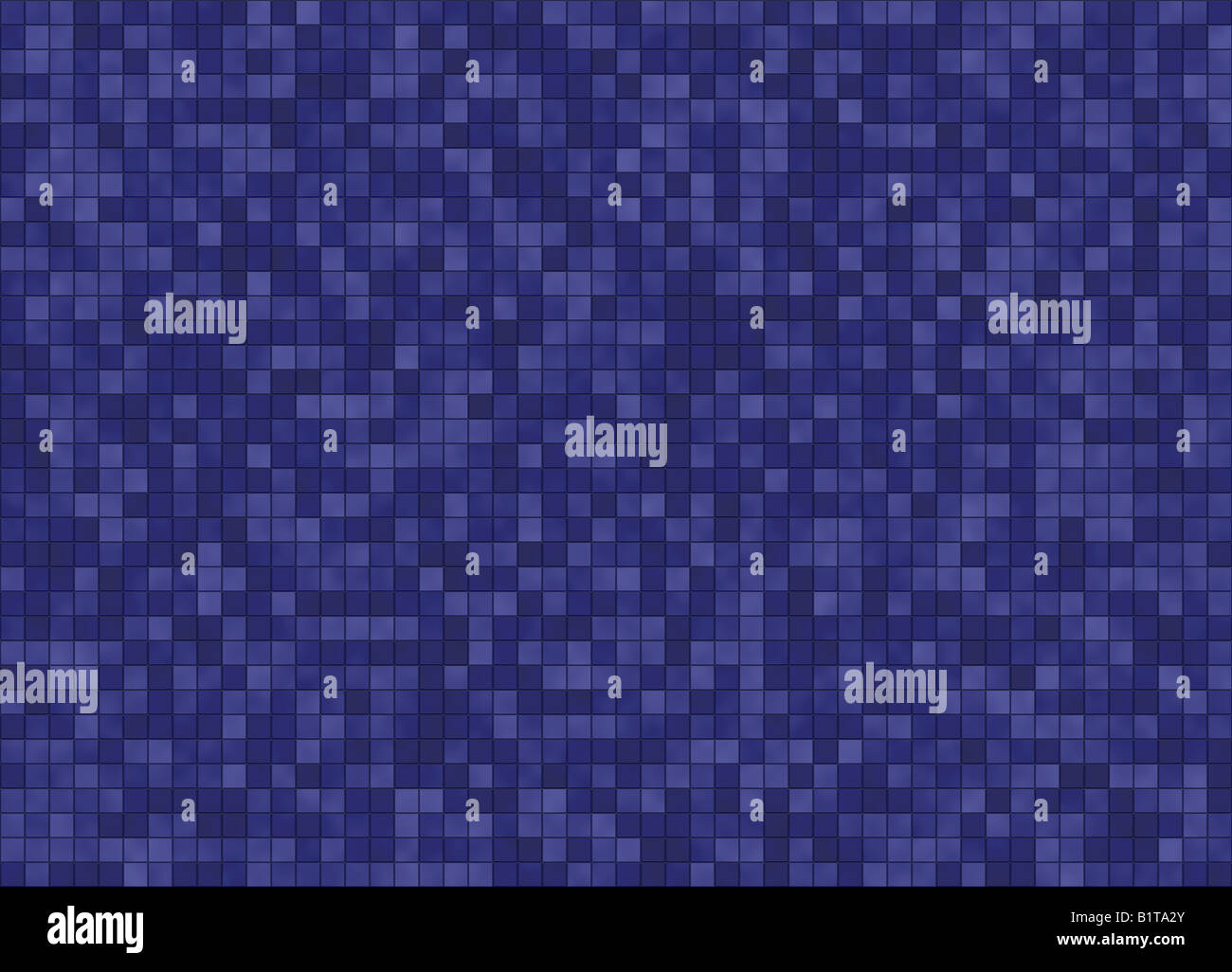 Kleine blaue Fliesen Textur Hintergrund Stockfoto
