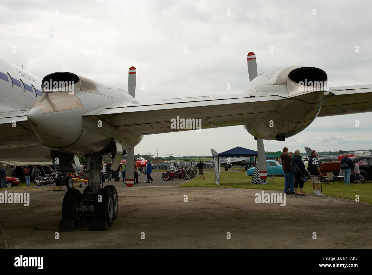 Bristol Typ 175 Britannia mit Proteus Motoren Kemble Airshow 2008 Stockfoto