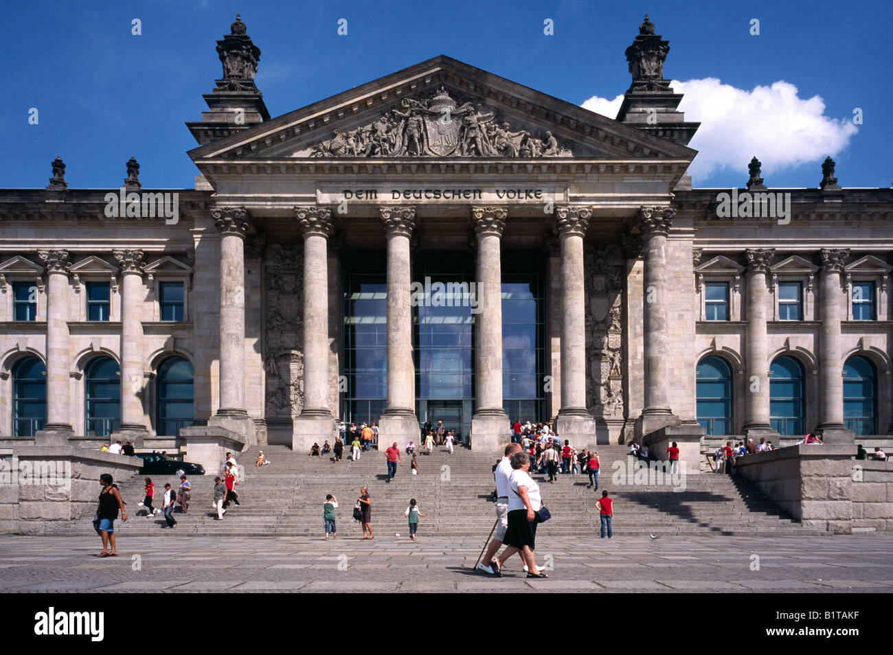 29. Juni 2008 - Deutscher Reichstag in der deutschen Hauptstadt Berlin. Stockfoto