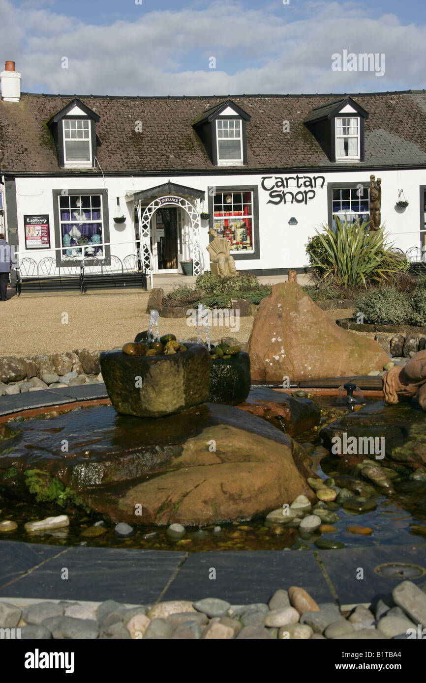 Gretna Green, Schottland. Der Tartan-Shop in Gretna Green Besucher und Einkaufszentrum. Stockfoto